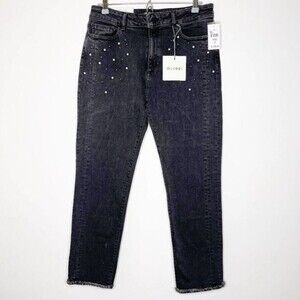 DL1961 Gray Denim Mara Ankle Studded Jeans 